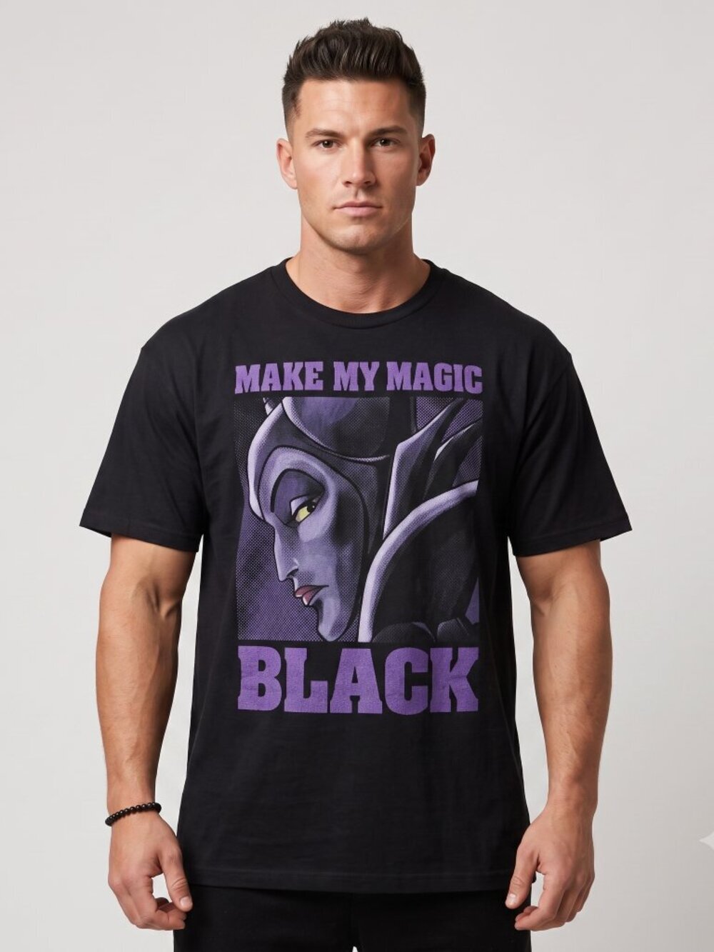 NWOT | Disney Maleficent "Make My Magic Black" T-Shirt | Hanes Beefy-T | Large
